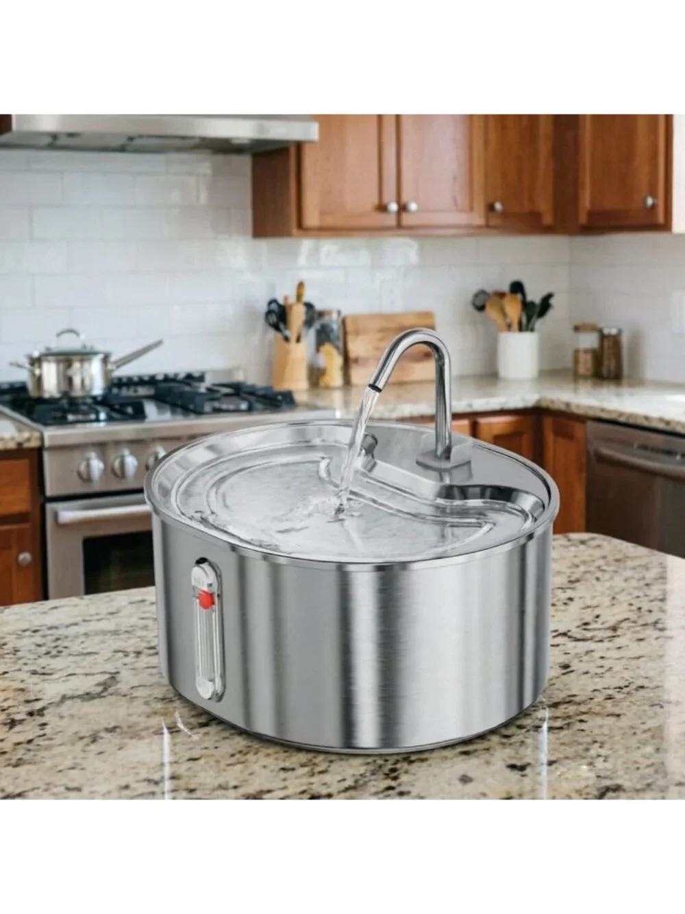 Automatic Stainless Steel Cat Water Fountain 3.2L, Ultra-Quiet Pet Dispenser